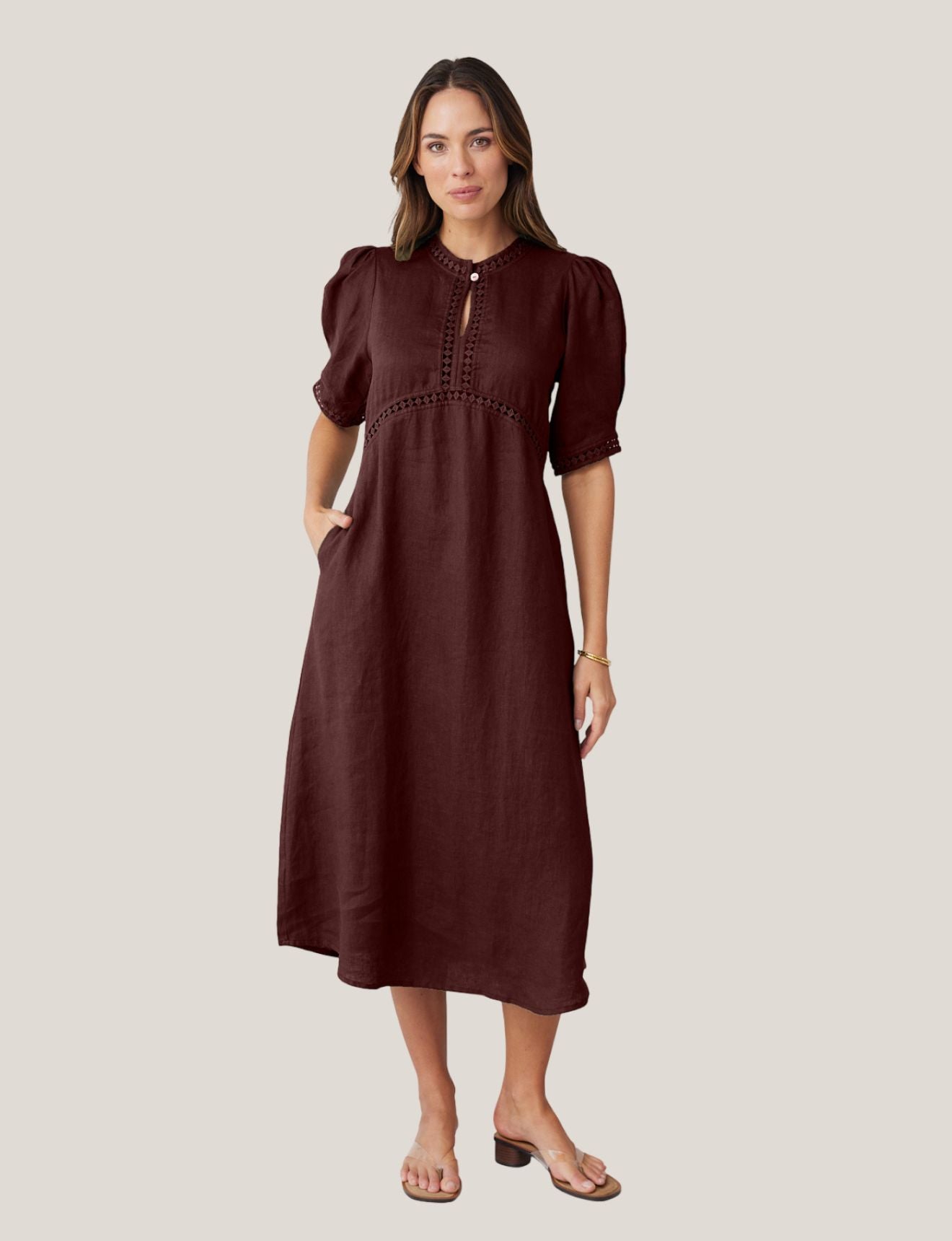 SCULPT DRESS CHOCOLATE - NEW COLOUR!