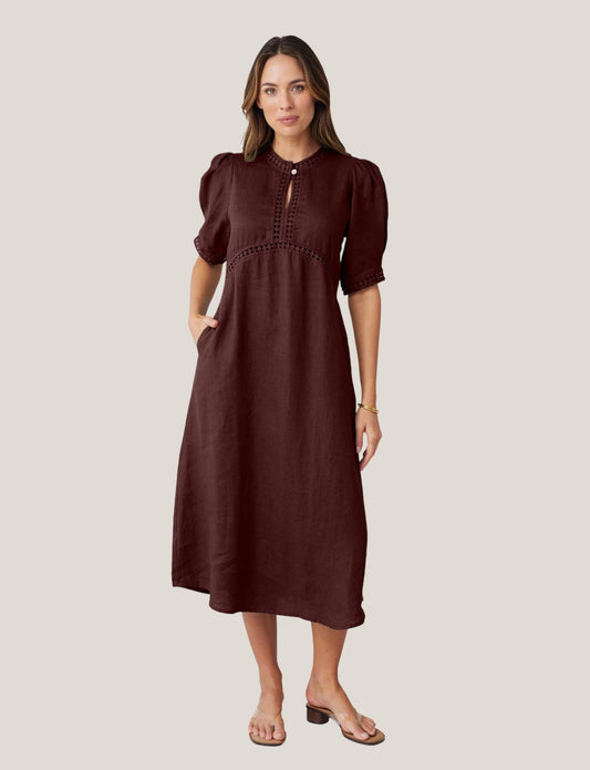 SCULPT DRESS CHOCOLATE - NEW COLOUR!