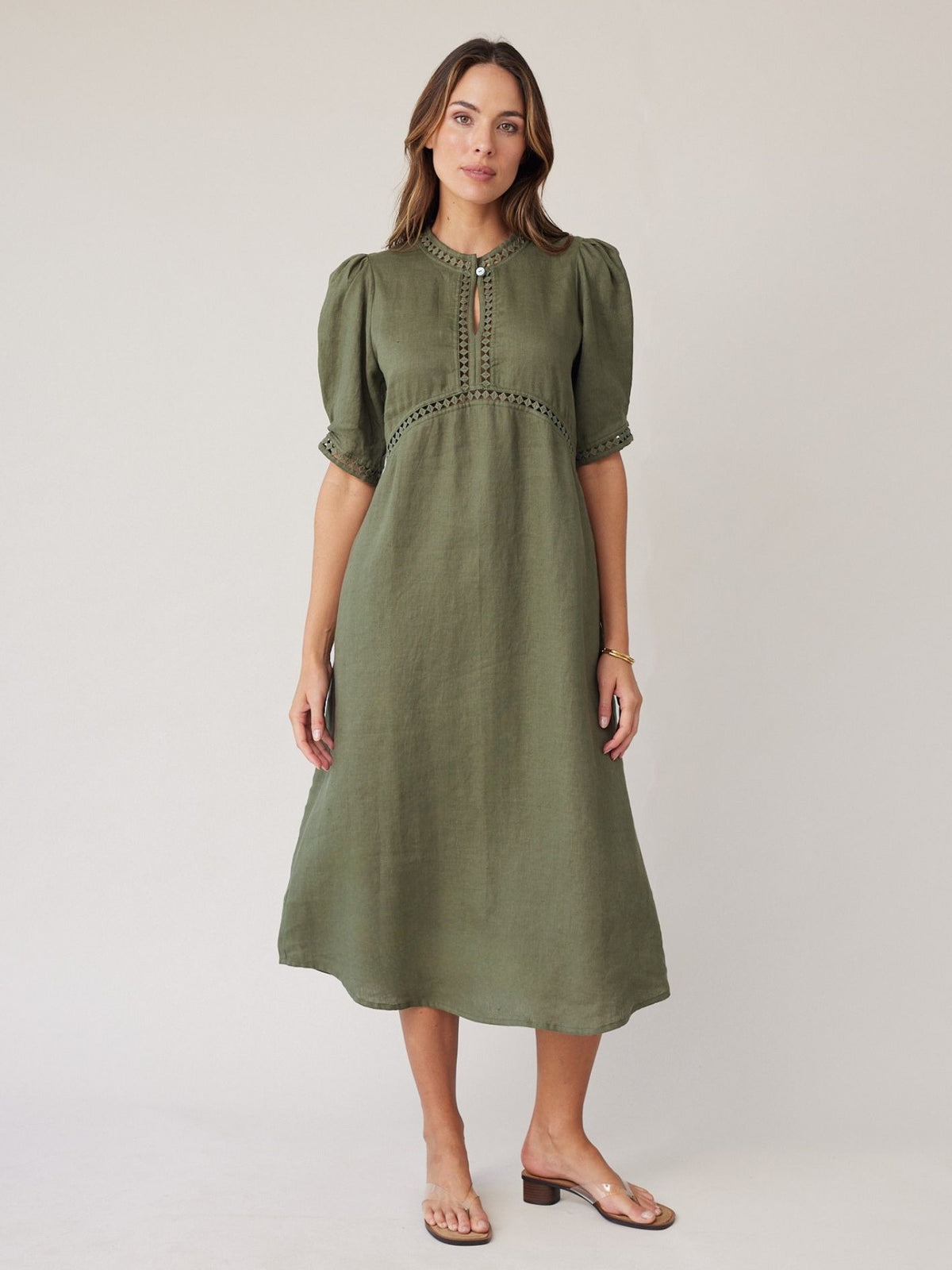 SCULPT DRESS KHAKI