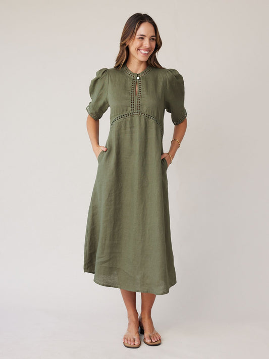 SCULPT DRESS KHAKI