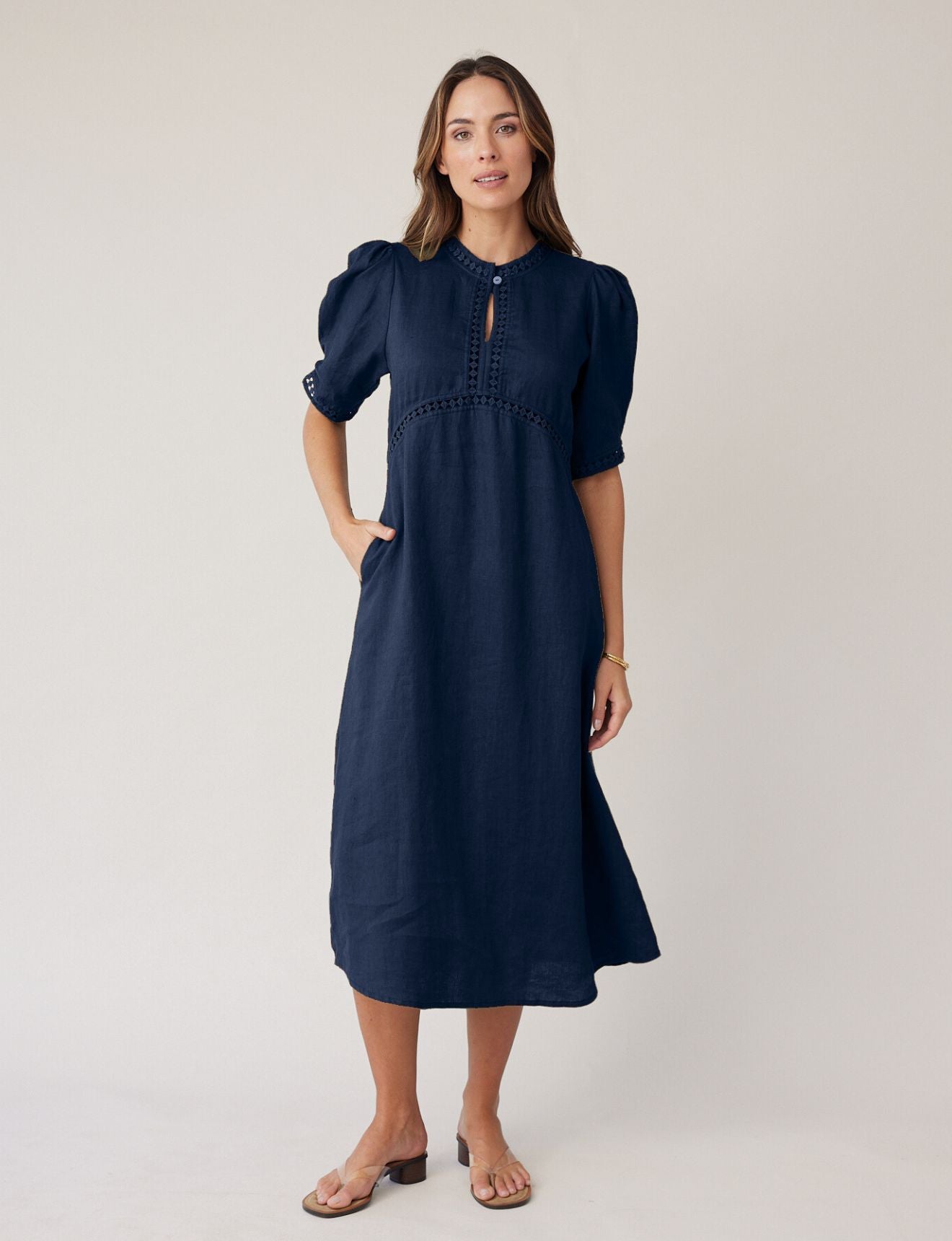 SCULPT DRESS NAVY