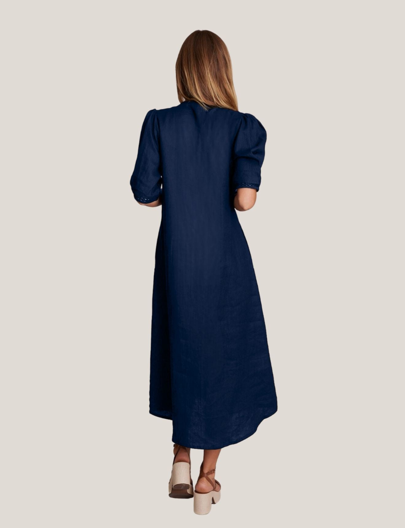 SCULPT DRESS NAVY