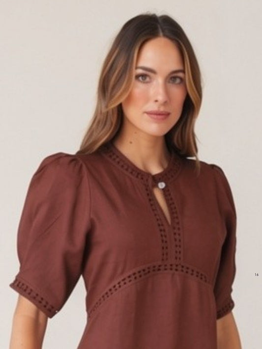 SCULPT TOP MOCHA