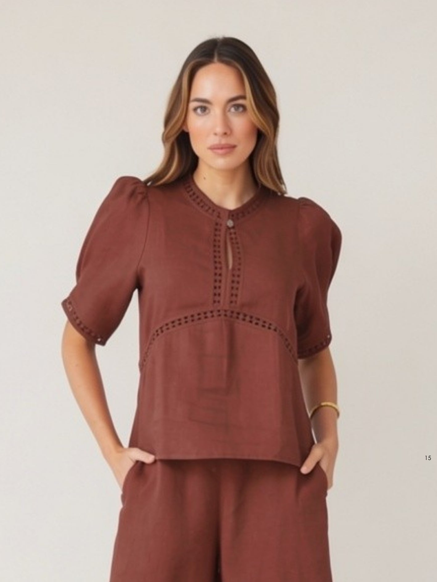 SCULPT TOP MOCHA