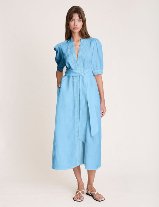 STELLAR V DRESS CERULEAN