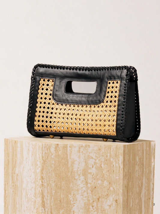 STITCH EDGE TOTE ONYX SMALL