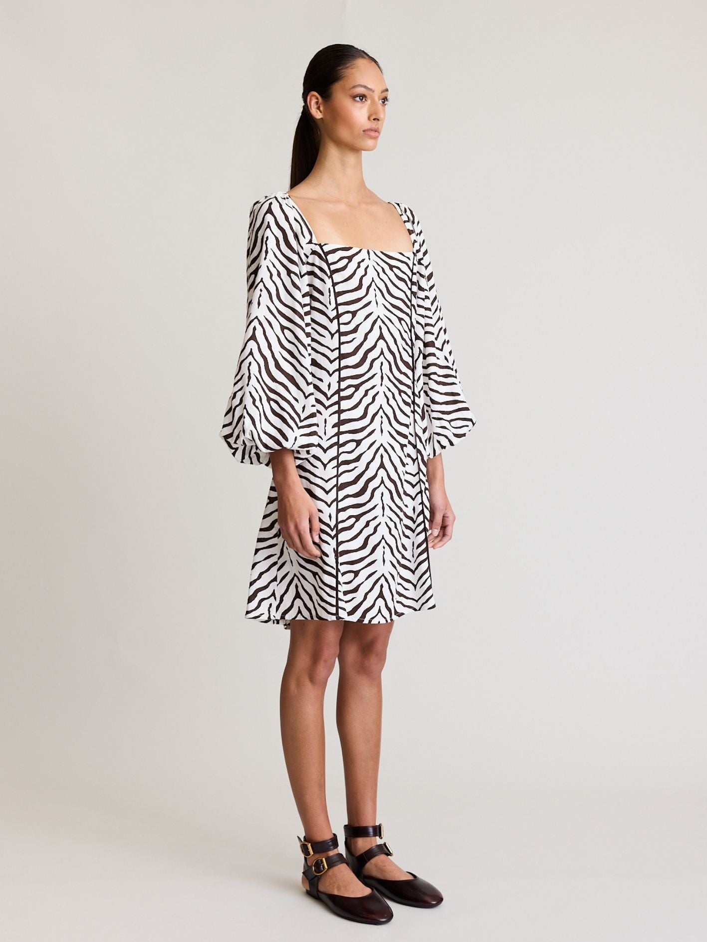 POEM MINI DRESS ZEBRA