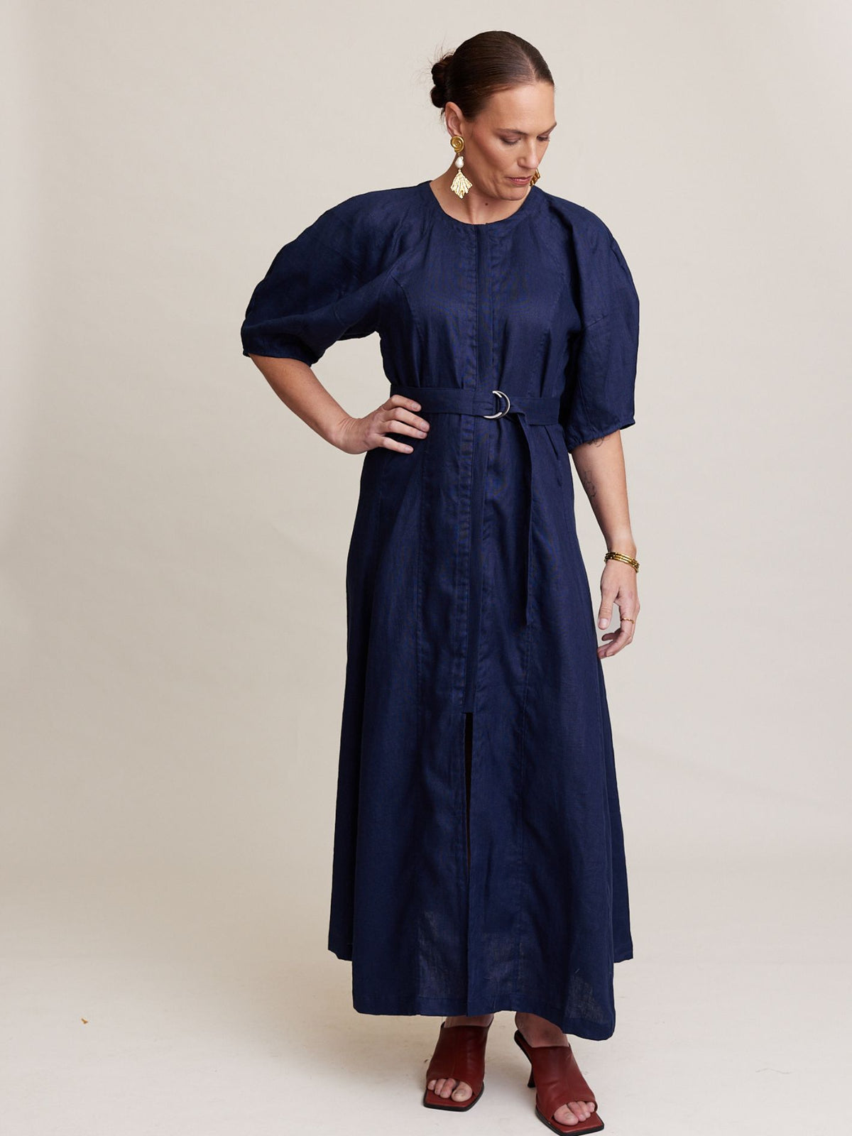 FRAME DRESS NAVY