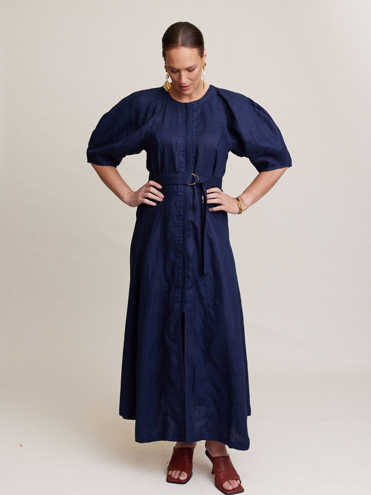 FRAME DRESS NAVY