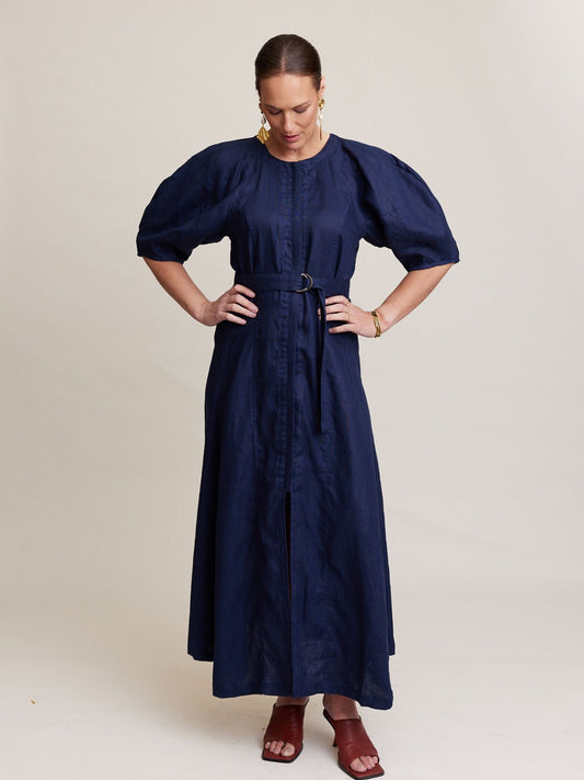 FRAME DRESS NAVY