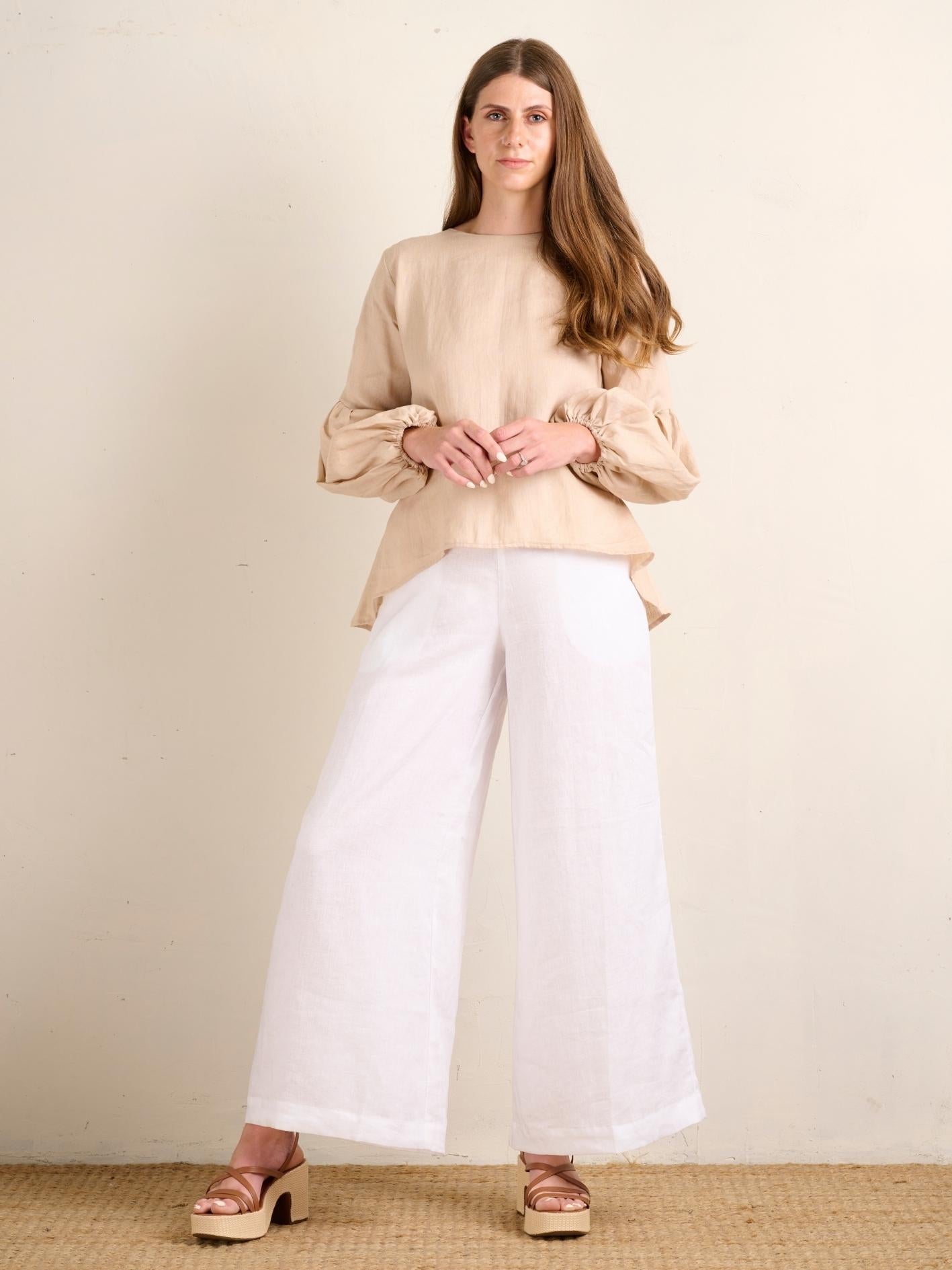 PALAZZO PANT IVORY